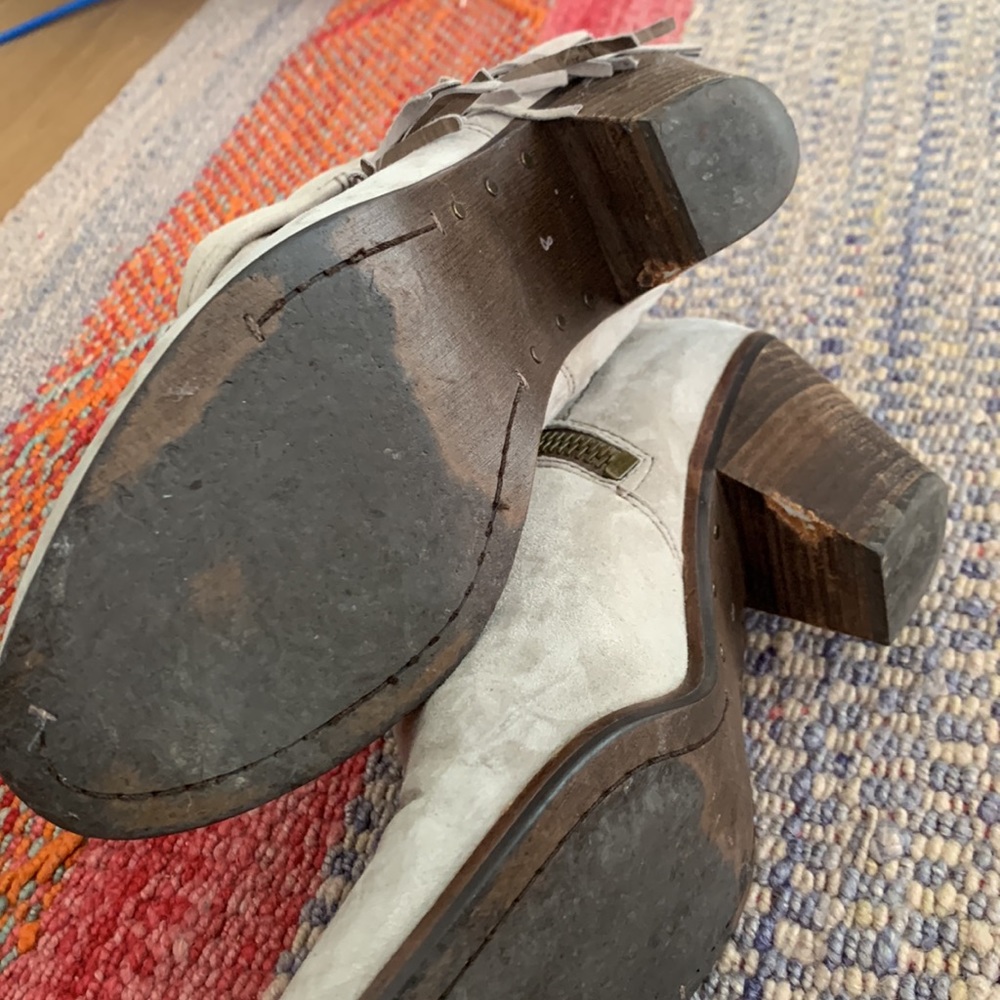 Sam Edelman grey suede booties size 8 - Picture 3 of 5
